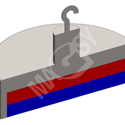 Magnetske leće sa kukom - model